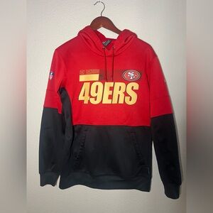 Nike San Francisco 49ers Sideline Impact Lockup Pullover Hoodie Small
